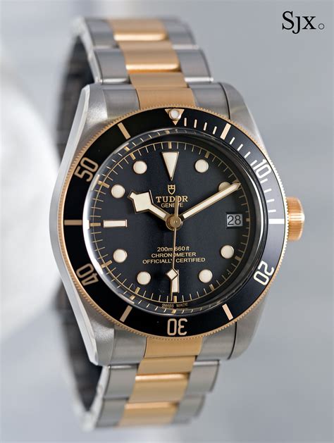 tudor black bay s&g replica|tudor black bay two tone.